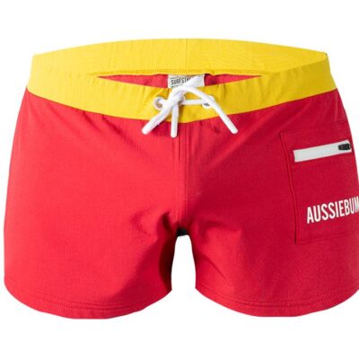 SurfStretch Red Shorts M