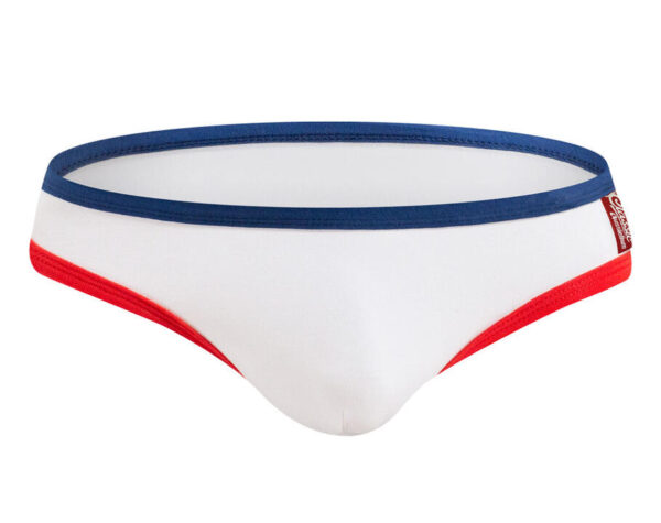 TeeBall White Navy-Red Brief M