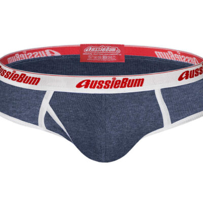 Classic Navy Marle Brief S Green Underwear Classic Navy Marle Brief S