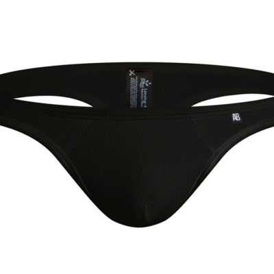 Slick Black Thong M