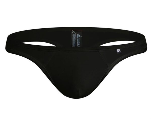 Slick Black Thong S