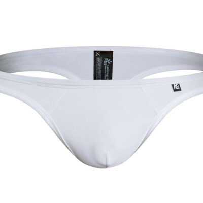Slick White Thong XL