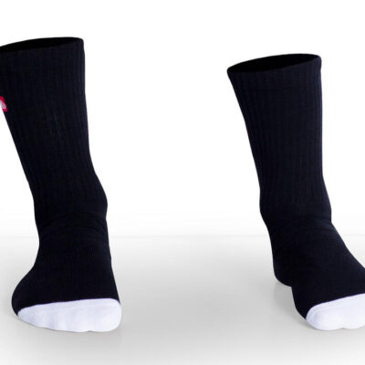 AB Embroided Socks Black Sock No Size