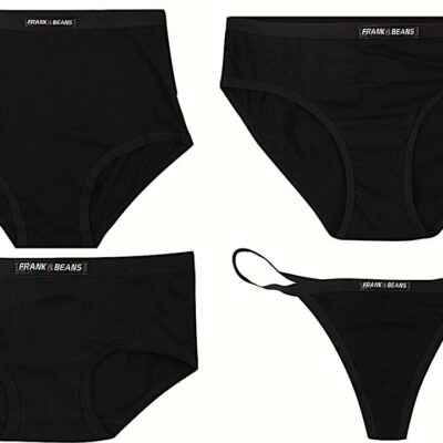 Frank and Beans – Women's – 4 Underwear Pack Mixed Style Briefs – Multicolour – XL