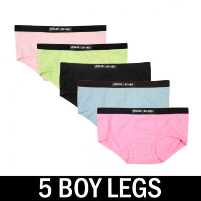 Frank and Beans – Women's – 5 Boyleg Panties – Multicolour – Small