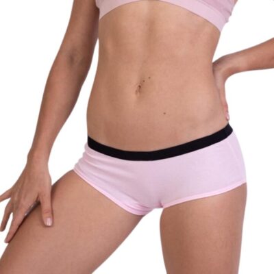 Frank and Beans – Women's – Boy Leg Panties – Light Pink – Large