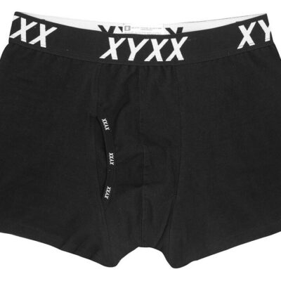 Frank and Beans – Men's – Men Boxer Brief High Waist – Black – Medium