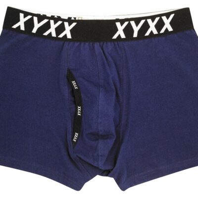 Frank and Beans – Men's – Men Boxer Brief High Waist – Navy – Large