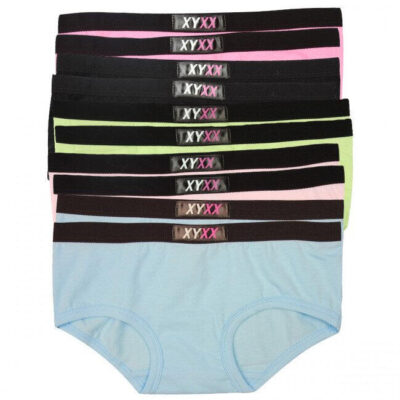 Frank and Beans – Women's – 10 Cotton Boyleg Panties – Multicolour – XXL