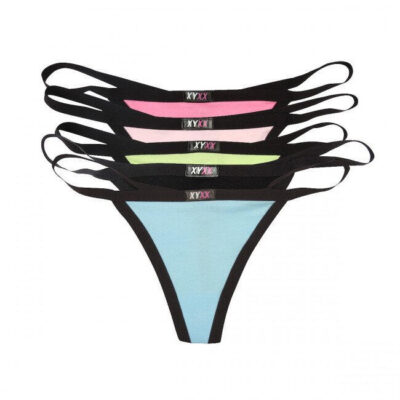 Frank and Beans – Women's – 5 Cotton G Strings – Multicolour – Large