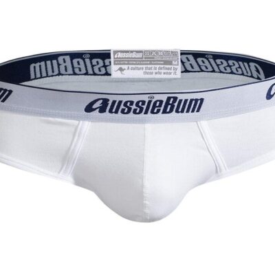 CottonSoft White-Indigo Brief L